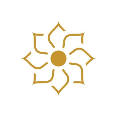 Güzellik çiçek vektör simgesi tasarımı