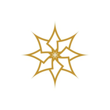 Güzellik çiçek vektör simgesi tasarımı