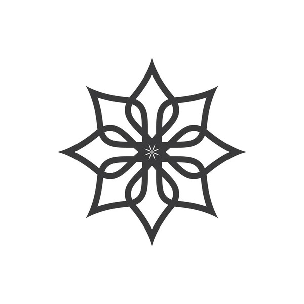 Projeto do ícone do vetor da flor da beleza — Vetor de Stock