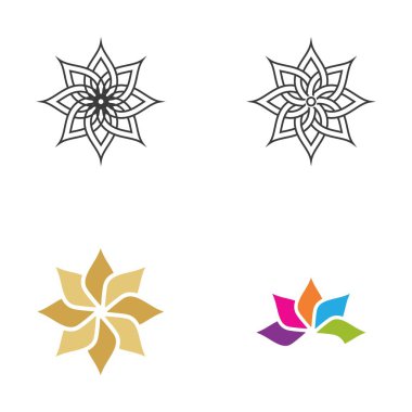 Güzellik çiçek vektör simgesi