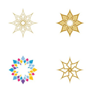 Güzellik çiçek vektör simgesi