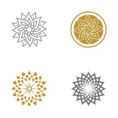 Güzellik çiçek vektör simgesi