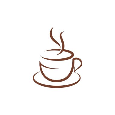 Kahve fincanı logo şablonu