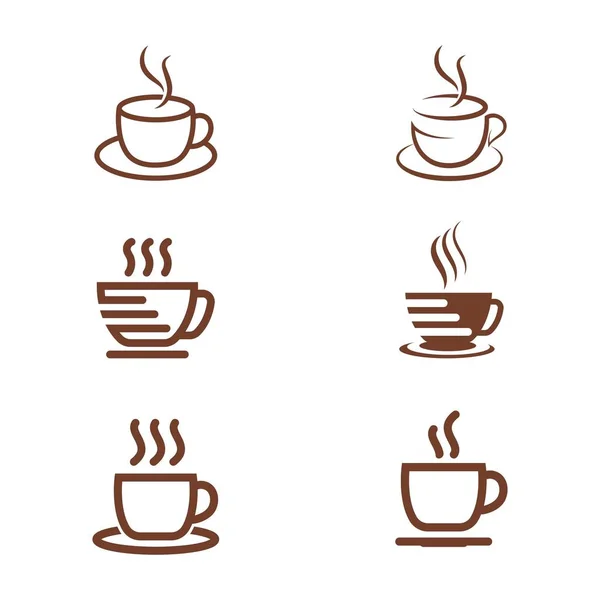 Modèle de logo tasse de café — Image vectorielle