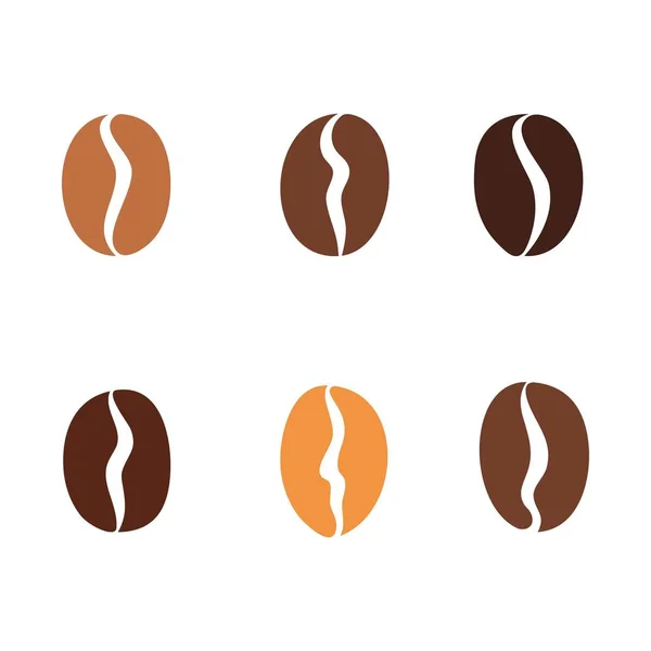Wektor ikony ziarna kawy — Wektor stockowy