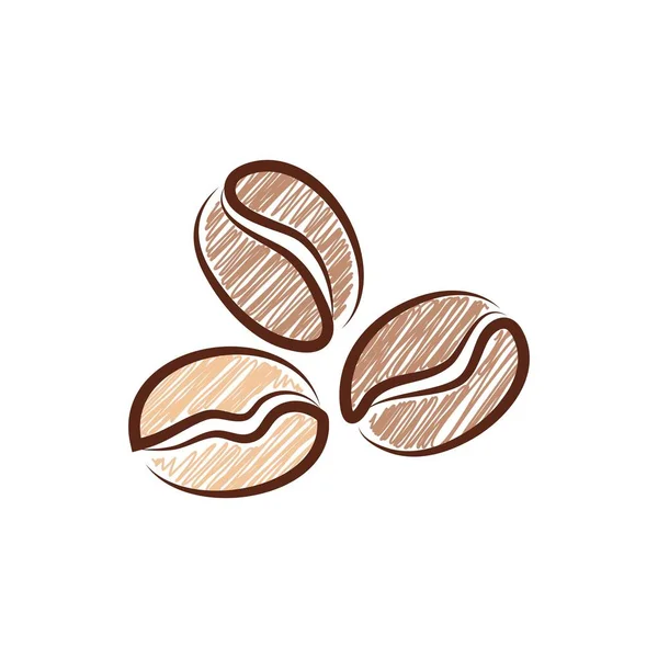 Grain de café icône vecteur — Image vectorielle