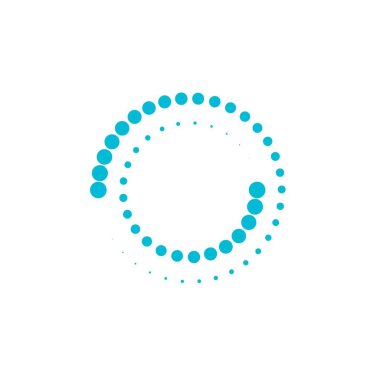 halftone daire noktalar vektör