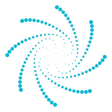 halftone daire noktalar vektör