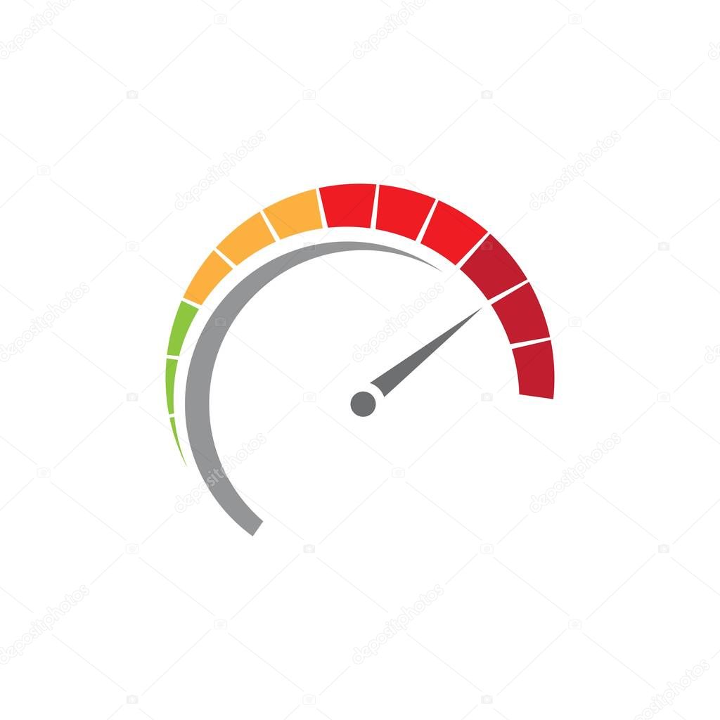 Speedometer vector illustration icon design