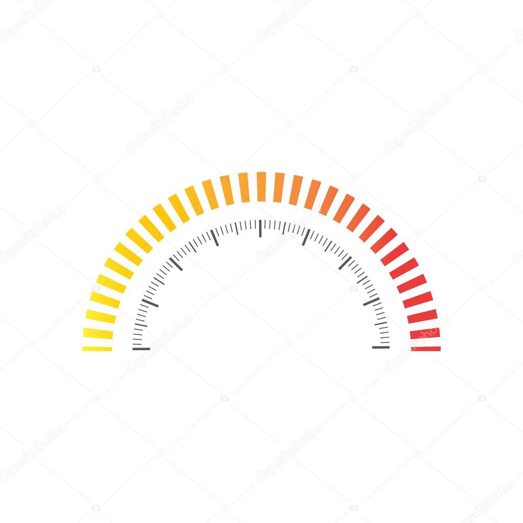 Speedometer vector illustration icon design
