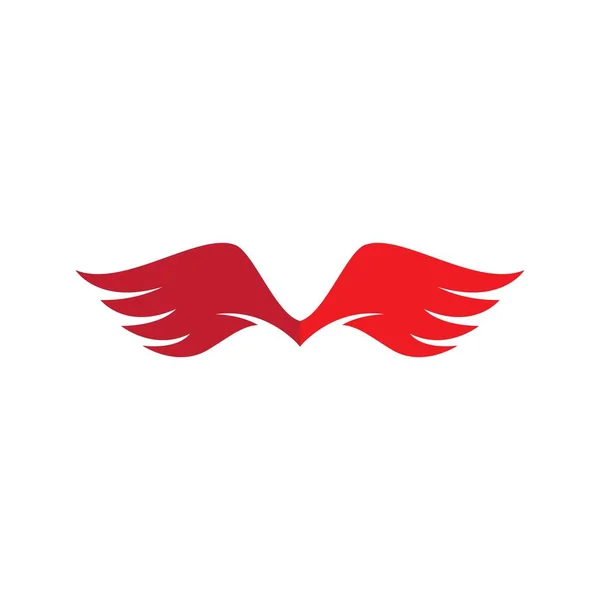 翼の鷹のロゴのテンプレート ベクトル — ストックベクタ
