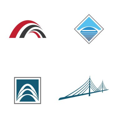 Köprü Logo Şablonu vektör simgesi