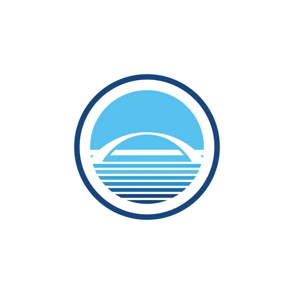 Bridge Logo Template vector icon — Stock Vector