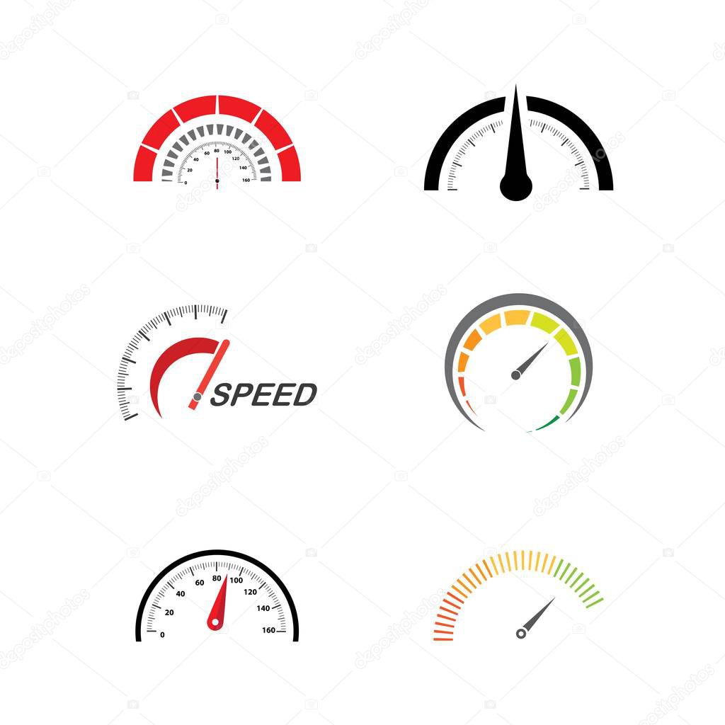Speedometer vector illustration icon design