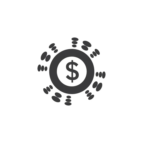 Logo voor bedrijfsfinanciering — Stockvector