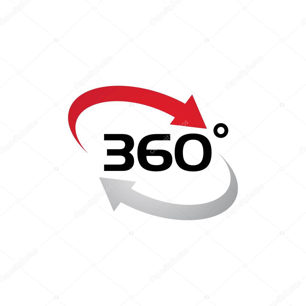 360 Degree View Related Vector Icons