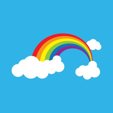 Gökkuşağı güzellik simgesi şablonu