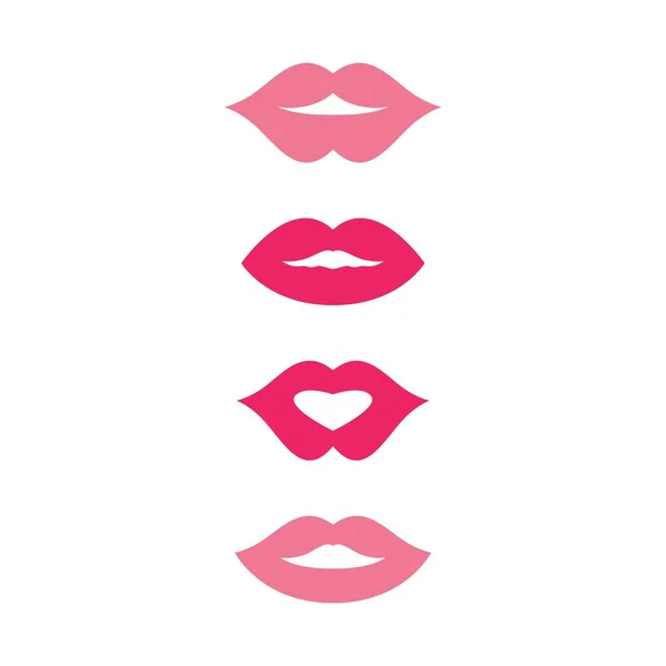 Boca sonrisa rojo sexy mujer labios — Vector de stock