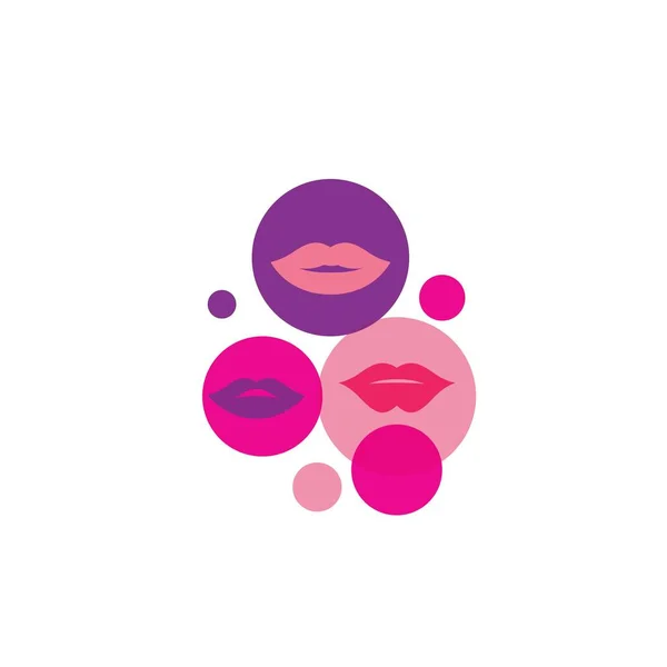 Boca sonrisa rojo sexy mujer labios — Vector de stock