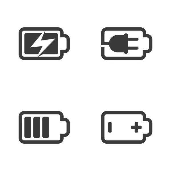 Icono de batería ilustración diseño — Vector de stock