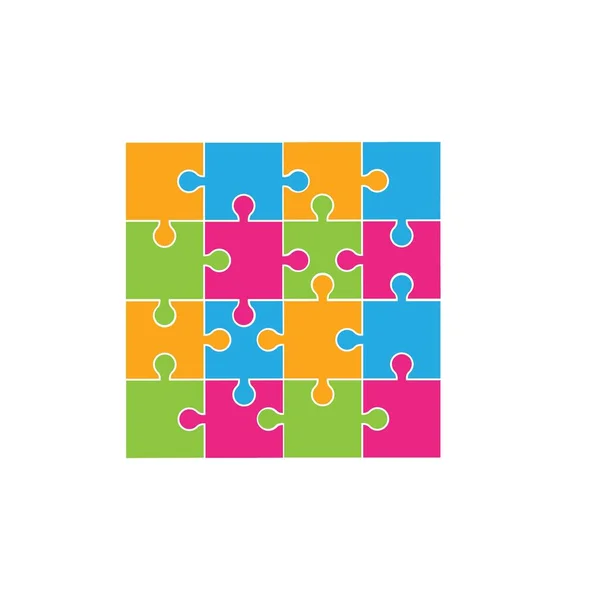 Puzzle Vector Ilustração design — Vetor de Stock