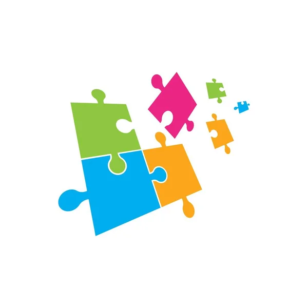 Puzzle Vector Ilustração design — Vetor de Stock