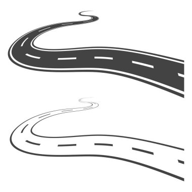 Yol vektör illüstrasyon tasarımı