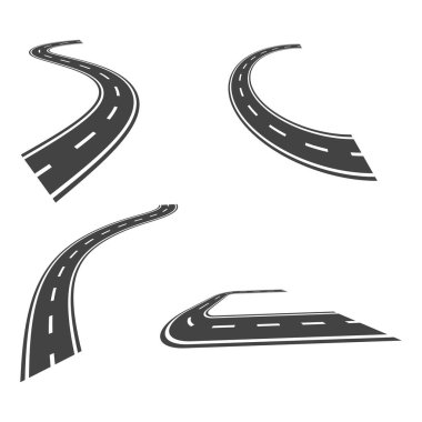 Yol vektör illüstrasyon tasarımı