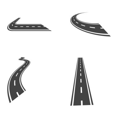 Yol vektör illüstrasyon tasarımı