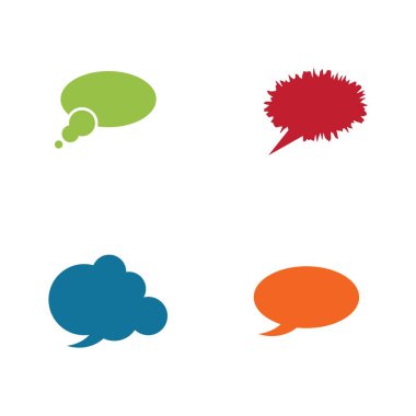 konuşma kabarcığı vektör çizimi