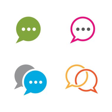 konuşma kabarcığı vektör çizimi