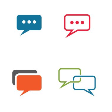 konuşma kabarcığı vektör çizimi