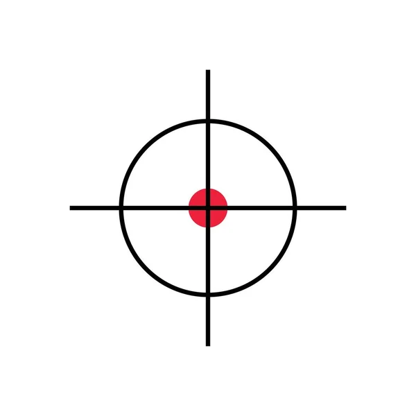 Illustrazione dell'icona vettoriale target — Vettoriale Stock