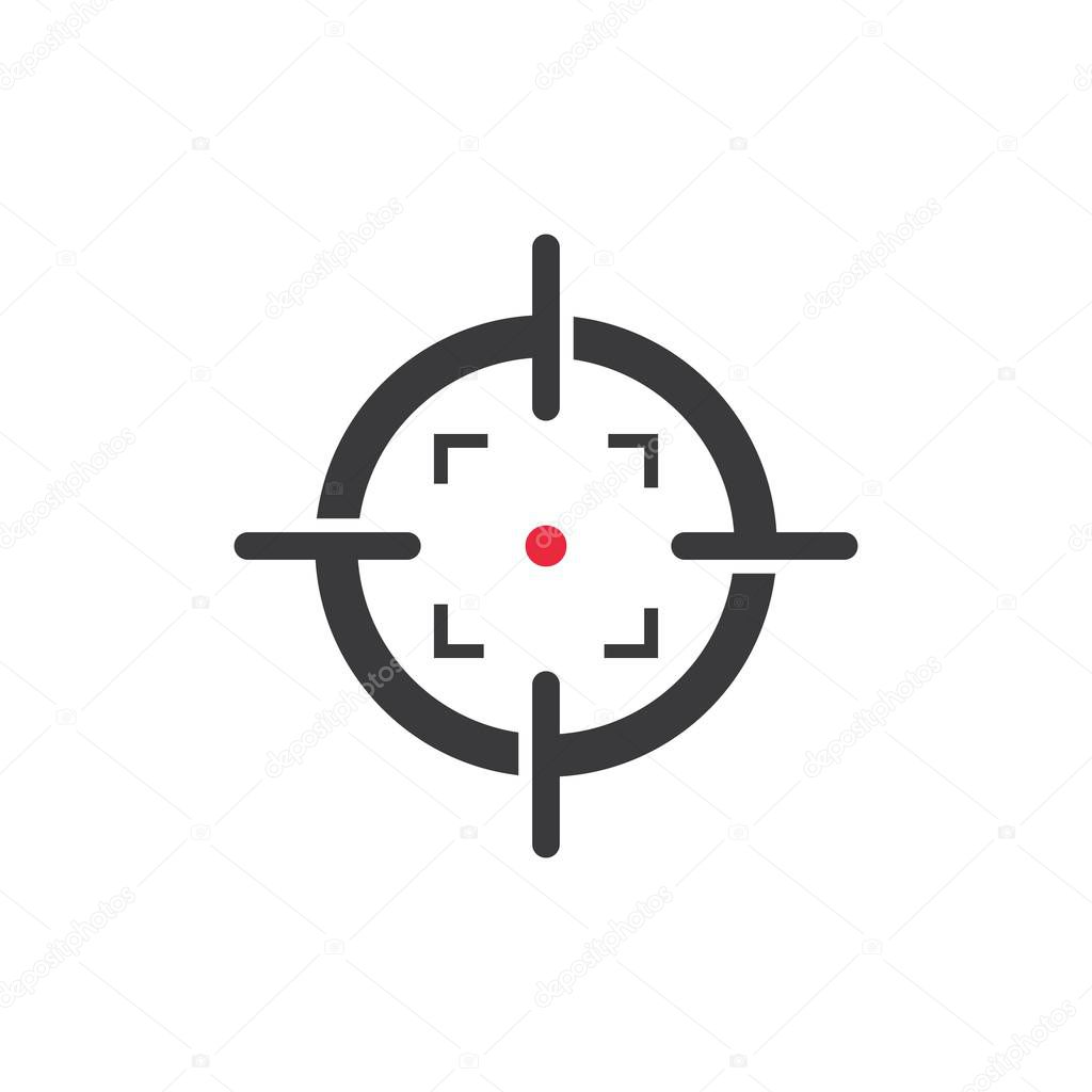 Target Vector icon illustration