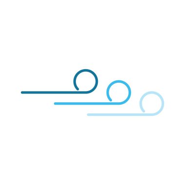 Rüzgar vektör simgesi tasarım şablonu 