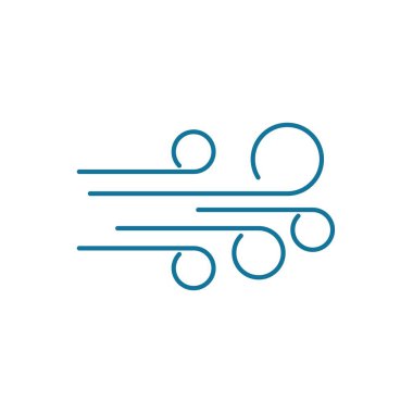 Rüzgar vektör simgesi tasarım şablonu 