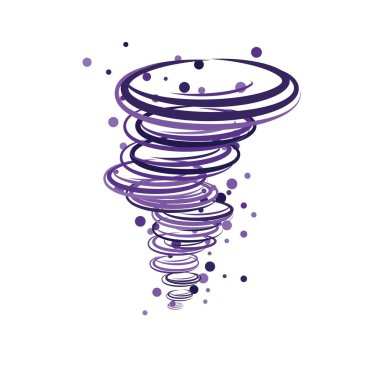 Tornado sembolü vektör illüstrasyon