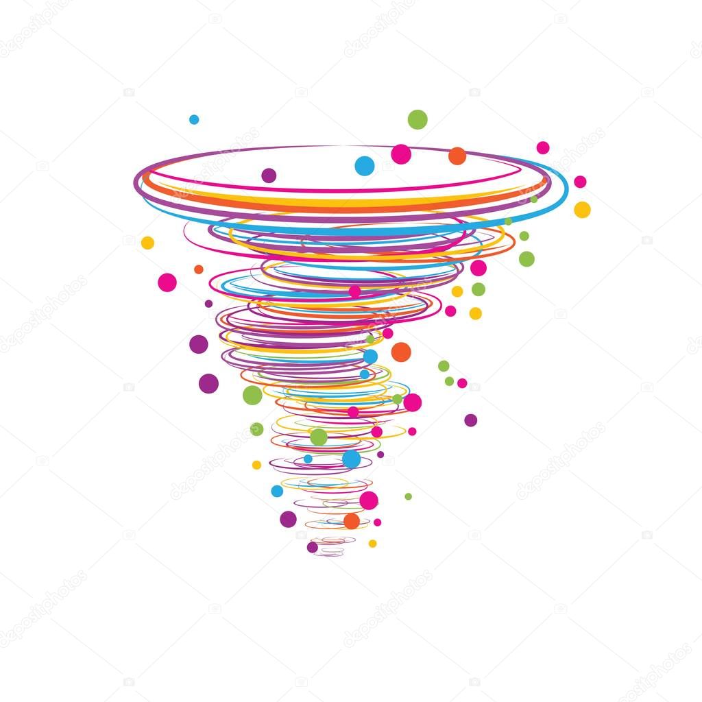 Tornado logo symbol vector illustration design
