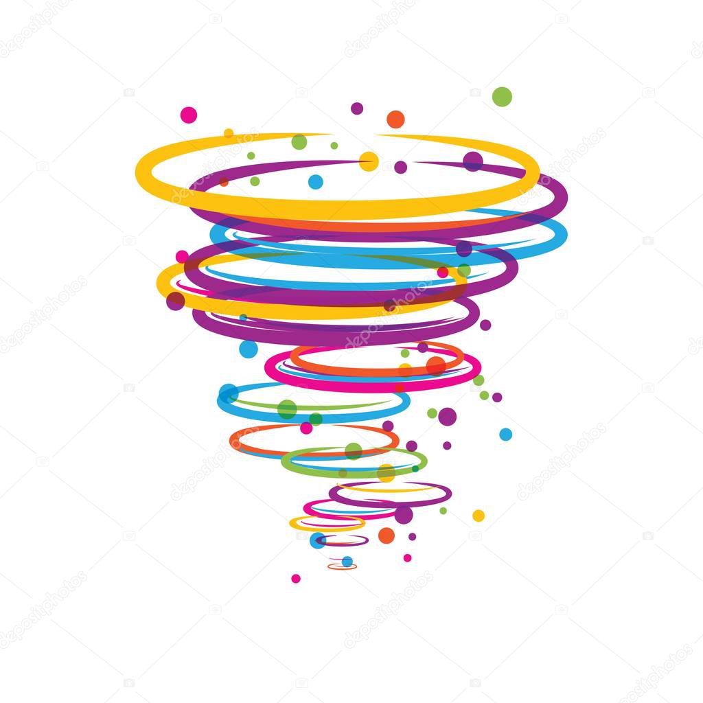Tornado logo symbol vector illustration design