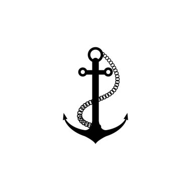 Çapa simgesi Logo şablonu vektör