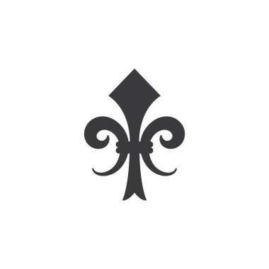 Fleur de lis vektör simgesi tasarımı