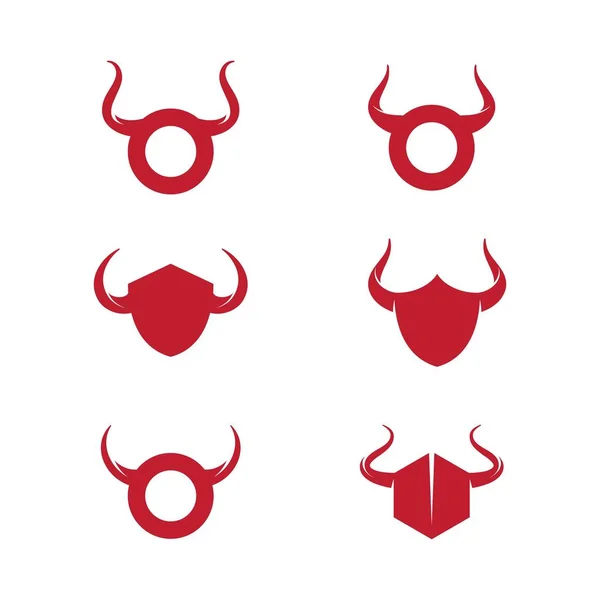 Taurus Logo Template vector icon illustration design — Stock Vector