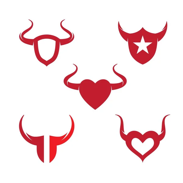 Taurus Logo Sjabloon vector pictogram illustratie ontwerp — Stockvector