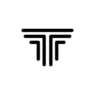 Sütun simgesi vektör illüstrasyon tasarımı