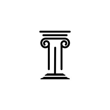 Sütun simgesi vektör illüstrasyon tasarımı