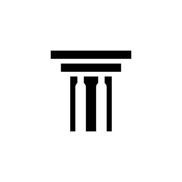 Icono de columna Plantilla vector ilustración diseño — Vector de stock