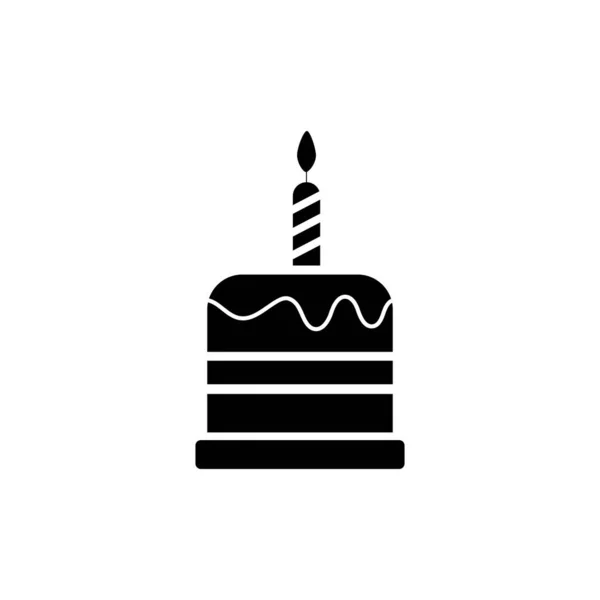 Gâteau icône signe vecteur illustration design — Image vectorielle