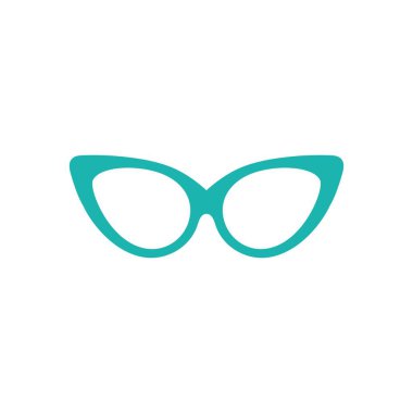 Gözlük sembolü vektör simgesi tasarımı