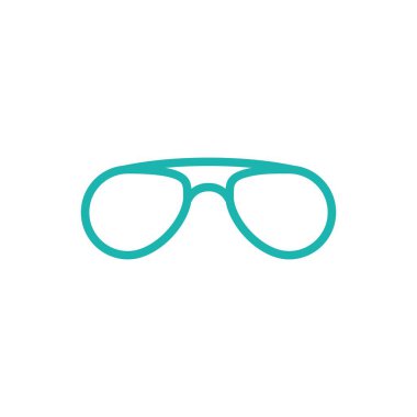 Gözlük sembolü vektör simgesi tasarımı