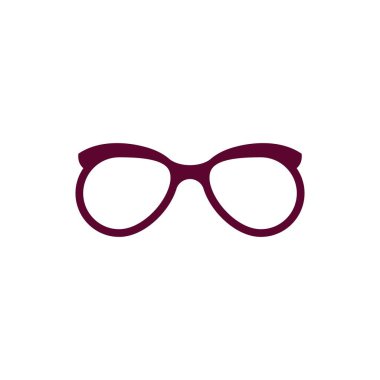 Gözlük sembolü vektör simgesi tasarımı